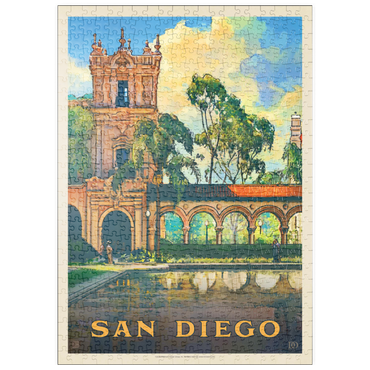 Darstellung des Puzzle Motivs puzzleplate San Diego, CA: Balboa Park, Vintage Poster 500 Puzzle