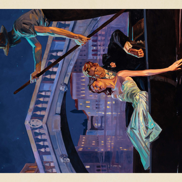 Darstellung des Puzzle Motivs Italy: An Evening in Venice, Vintage Poster 1000 Puzzle 3D Modell