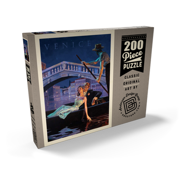 Darstellung des Puzzle Motivs Italy: An Evening in Venice, Vintage Poster 200 Puzzle Schachtel Ansicht2