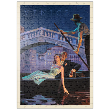 Darstellung des Puzzle Motivs puzzleplate Italy: An Evening in Venice, Vintage Poster 200 Puzzle