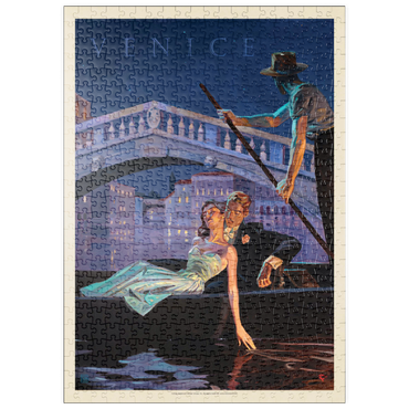 Darstellung des Puzzle Motivs puzzleplate Italy: An Evening in Venice, Vintage Poster 500 Puzzle