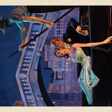 Darstellung des Puzzle Motivs Italy: An Evening in Venice, Vintage Poster 500 Puzzle 3D Modell