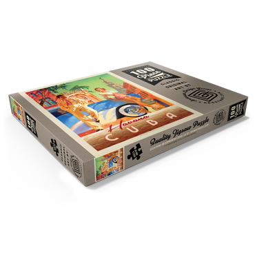 Darstellung des Puzzle Motivs Cuba: Havana Shade, Vintage Poster 100 Puzzle Schachtel Ansicht1