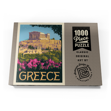 Darstellung des Puzzle Motivs Greece: The Parthenon, Vintage Poster 1000 Puzzle Schachtel Ansicht3
