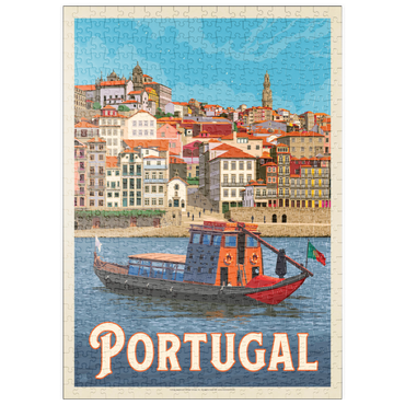 Darstellung des Puzzle Motivs puzzleplate Portugal: Porto District, Vintage Poster 500 Puzzle