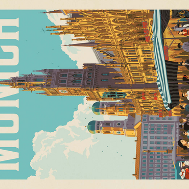 Darstellung des Puzzle Motivs Germany: Munich 500 Puzzle 3D Modell