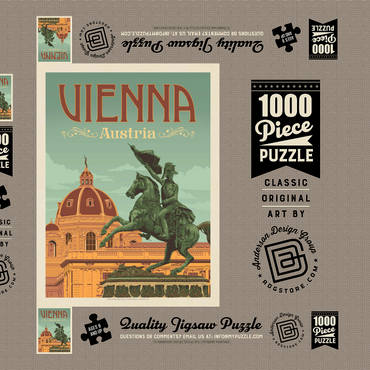 Darstellung des Puzzle Motivs Austria: Vienna 1000 Puzzle Schachtel 3D Modell