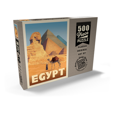 Darstellung des Puzzle Motivs Egypt: Pyramids and the Great Sphinx 500 Puzzle Schachtel Ansicht2