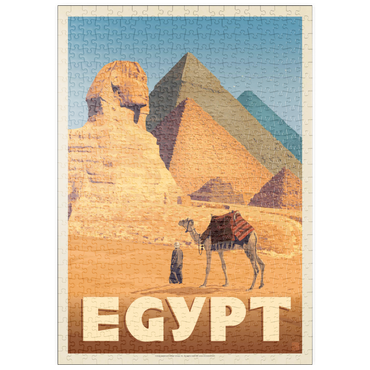 Darstellung des Puzzle Motivs puzzleplate Egypt: Pyramids and the Great Sphinx 500 Puzzle