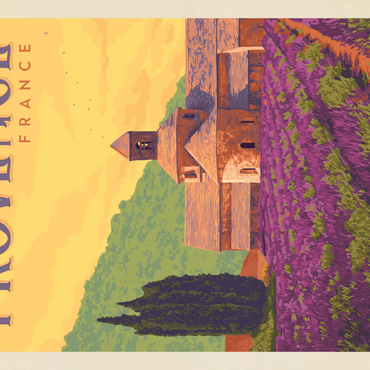 Darstellung des Puzzle Motivs France: Provence 100 Puzzle 3D Modell