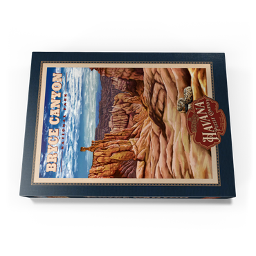 Bryce Canyon National Park - Pillars of Stone, Vintage Travel Poster 1000 Puzzle Schachtel Ansicht3