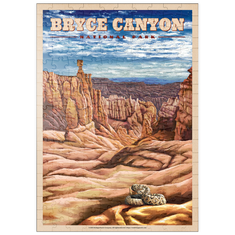 puzzleplate Bryce Canyon National Park - Pillars of Stone, Vintage Travel Poster 200 Puzzle