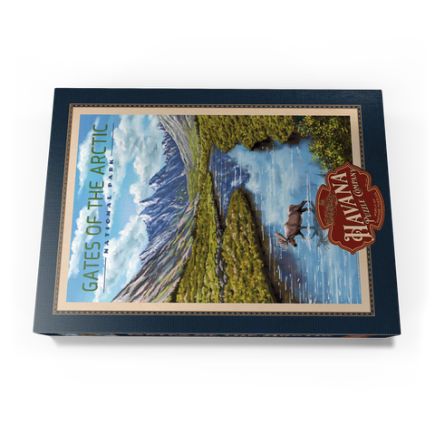 Gates of the Arctic National Park - The Arctic Whisper, Vintage Travel Poster 1000 Puzzle Schachtel Ansicht3