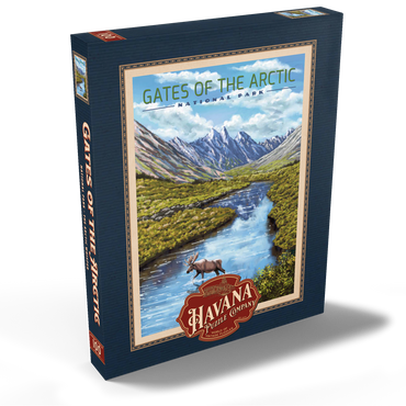 Gates of the Arctic National Park - The Arctic Whisper, Vintage Travel Poster 100 Puzzle Schachtel Ansicht2