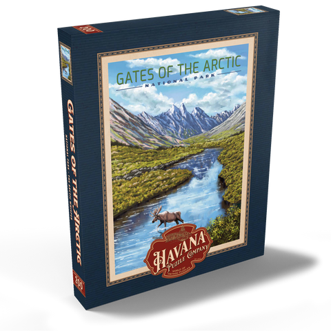 Gates of the Arctic National Park - The Arctic Whisper, Vintage Travel Poster 200 Puzzle Schachtel Ansicht2