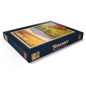 Darstellung des Puzzle Motivs Toskana - Val d’Orcia, Vintage Travel Poster - Puzzleteile: 100