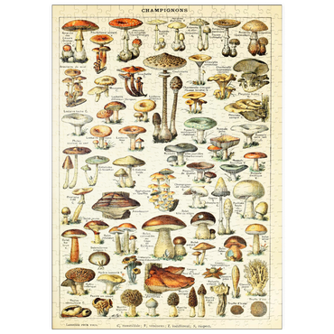 puzzleplate Champignons - Pilze für Alle, Vintage Art Poster, Adolphe Millot 500 Puzzle