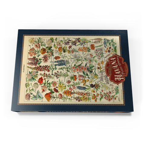 Fleurs - Flowers For All, Vintage Art Poster, Adolphe Millot 1000 Puzzle Schachtel Ansicht3
