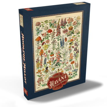 Fleurs - Blumen für Alle, Vintage Art Poster, Adolphe Millot 100 Puzzle Schachtel Ansicht2