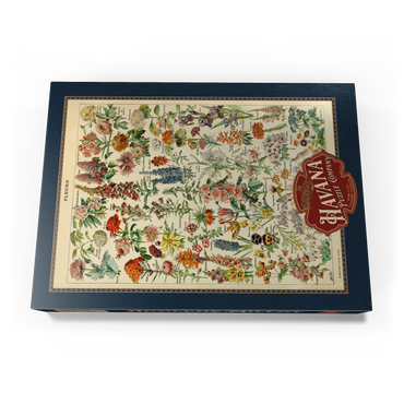 Fleurs - Flowers For All, Vintage Art Poster, Adolphe Millot 500 Puzzle Schachtel Ansicht3