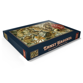 Darstellung des Puzzle Motivs Eidechsen (Lacertilia) - Kunstformen in der Natur, Vintage Art Poster, Ernst Haeckel - Puzzleteile: 200