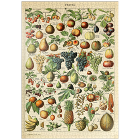 Darstellung des Puzzle-Motivs Fructus - Früchte für alle, Vintage Art Poster, Adolphe Millot – Puzzleteile: 1000