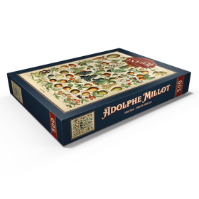 Darstellung des Puzzle Motivs Fructus - Früchte für alle, Vintage Art Poster, Adolphe Millot - Puzzleteile: 500
