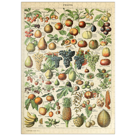 Darstellung des Puzzle Motivs Fructus - Früchte für alle, Vintage Art Poster, Adolphe Millot - Puzzleteile: 500
