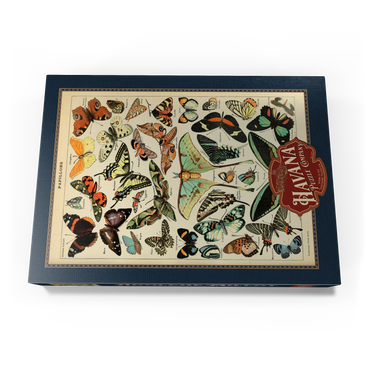 Papillons - Butterflies For All, Vintage Art Poster, Adolphe Millot 1000 Puzzle Schachtel Ansicht3