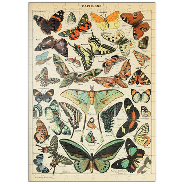puzzleplate Papillons - Butterflies For All, Vintage Art Poster, Adolphe Millot 200 Puzzle