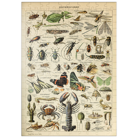 Darstellung des Puzzle Motivs Gliederfüßer für alle, Vintage Art Poster, Adolphe Millot - Puzzleteile: 200