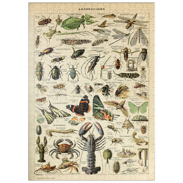 puzzleplate Arthropoda For All, Vintage Art Poster, Adolphe Millot 500 Puzzle