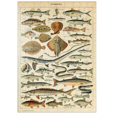 puzzleplate Fish For All, Vintage Art Poster, Adolphe Millot 200 Puzzle