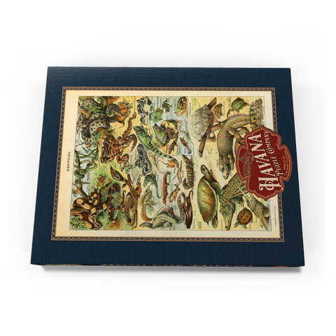 Reptiles For All, Vintage Art Poster, Adolphe Millot 100 Puzzle Schachtel Ansicht3