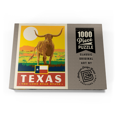 Texas: The Lone Star State, State Pride Vintage Poster 1000 Puzzle Schachtel Ansicht3