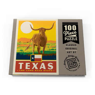 Texas: The Lone Star State, State Pride Vintage Poster 100 Puzzle Schachtel Ansicht3