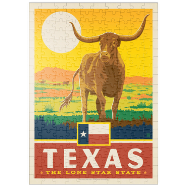 puzzleplate Texas: The Lone Star State, State Pride Vintage Poster 200 Puzzle