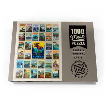 Alaska: Multi-Image Print, State Pride Vintage Poster 1000 Puzzle Schachtel Ansicht3