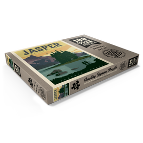 Darstellung des Puzzle Motivs Canada: Jasper National Park, Vintage Poster - Puzzleteile: 100