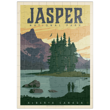 puzzleplate Canada: Jasper National Park, Vintage Poster 100 Puzzle