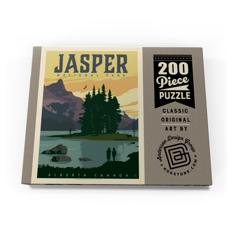 Canada: Jasper National Park, Vintage Poster 200 Puzzle Schachtel Ansicht3