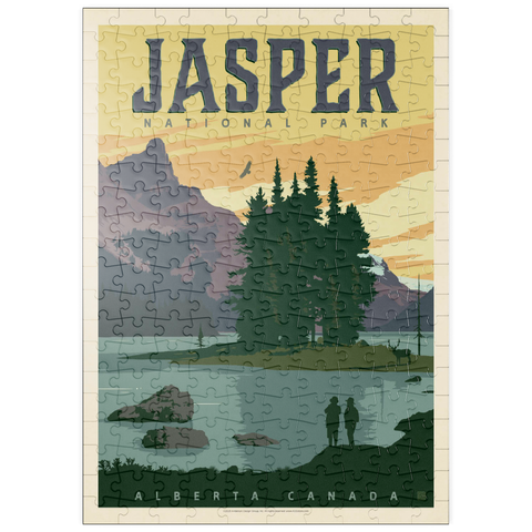 puzzleplate Canada: Jasper National Park, Vintage Poster 200 Puzzle