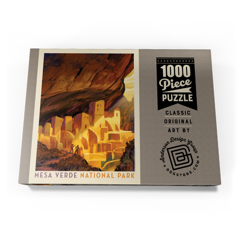 Mesa Verde National Park: Golden Moment, Vintage Poster 1000 Puzzle Schachtel Ansicht3