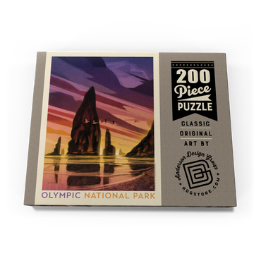 Olympic National Park: Pelican Sunset, Vintage Poster 200 Puzzle Schachtel Ansicht3