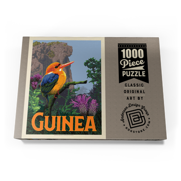 Guinea: A multi-faceted jewel of West Africa, Vintage Poster 1000 Puzzle Schachtel Ansicht3