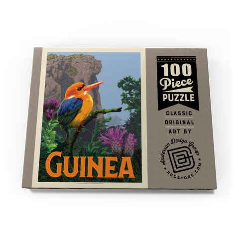 Guinea: A multi-faceted jewel of West Africa, Vintage Poster 100 Puzzle Schachtel Ansicht3