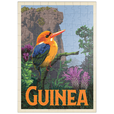 puzzleplate Guinea: A multi-faceted jewel of West Africa, Vintage Poster 100 Puzzle