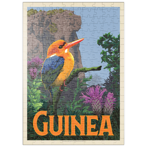 puzzleplate Guinea: A multi-faceted jewel of West Africa, Vintage Poster 200 Puzzle