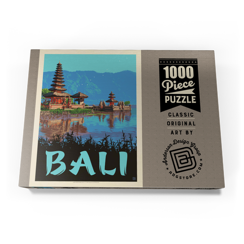 Bali: Ein atemberaubendes tropisches Paradies, Vintage Poster 1000 Puzzle Schachtel Ansicht3