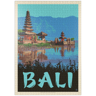 puzzleplate Bali: Ein atemberaubendes tropisches Paradies, Vintage Poster 1000 Puzzle